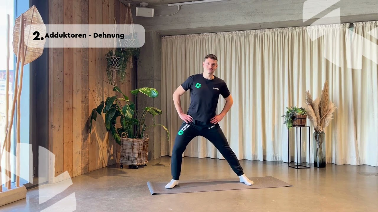 Aktive Pause Strong Partners – Dehnung der Hüftmuskulatur