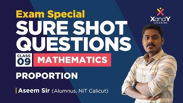 Sure Shot Questions | Proportion | Class 09 | Mathematics | Aseem sir #examspecial #maths