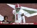 Jameson Williams 94 yd TD Reception | Alabama vs Miami