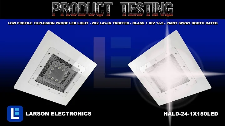 Low Profile Explosion Proof LED Light - 2x2 Lay-In Troffer - Class 1 Div 1&2 - Paint Spray Booth