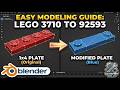 How to Model LEGO Parts in Blender Fast