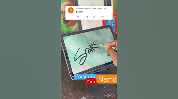 COMMENT YOUR NAME ⬇️ #calligraphymasters #lettering #calligraphyart #artist #letteringart #procreate