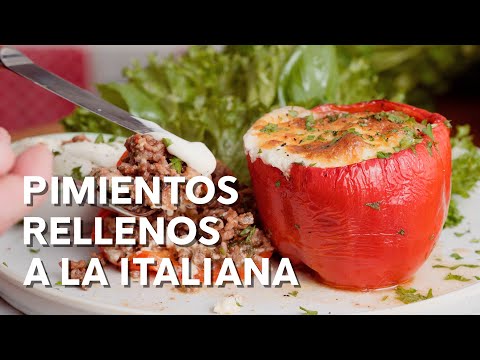 Receta: pimientos rellenos a la italiana