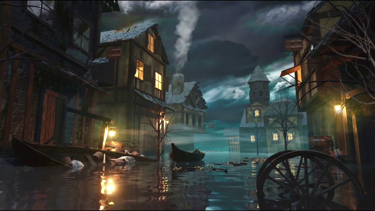 Songs to Study and Work Ghost Town-ASMR Ambience 🎩👻