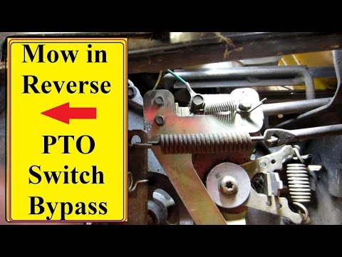 switch mower pto reverse husqvarna melts remove deck bypass craftsman
