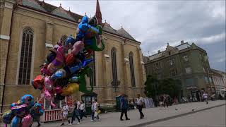 Citywalk Novi Sad Walkaround | Trg Slobode district and Dunavski Park | Novi Sad, Serbia 2021