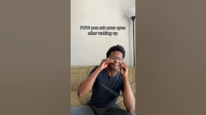 Rubbing your eyes after you wake up #shorts