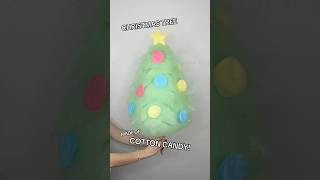 CHRISTMAS TREE MADE OF COTTON CANDY!