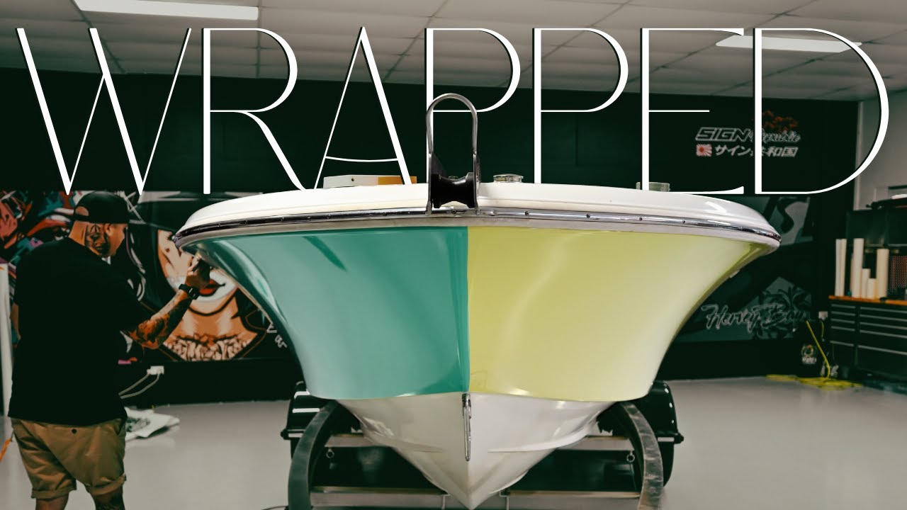 Project Boat Facelift Teaser! ~ Our Tiffany Blue Boat Wrap