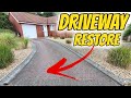 Driveway pressure washing and restore