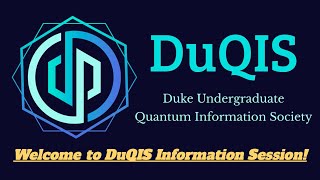 DuQIS Information Session 7/17
