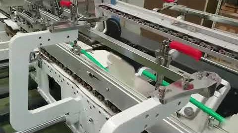 High speed folder gluer machine 4 & 6 corner box Europe  four six point pasted folder gluer