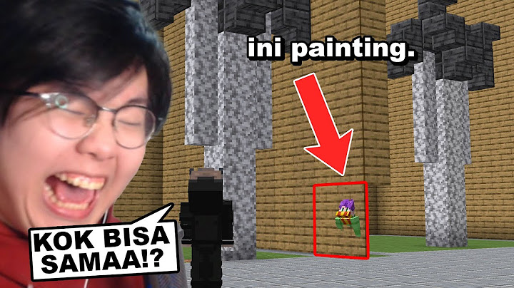 Gw Ikut Lomba Building, Tapi Pake Painting Satu Sisi Untuk Ngintip di Minecraft