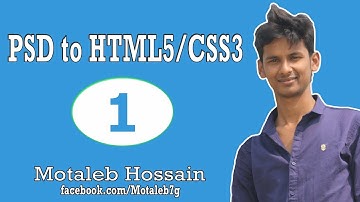 PSD to HTML/CSS Conversion (Part-01)