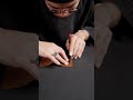 Making a Small Purse Cardy. #asmr #leathercraft