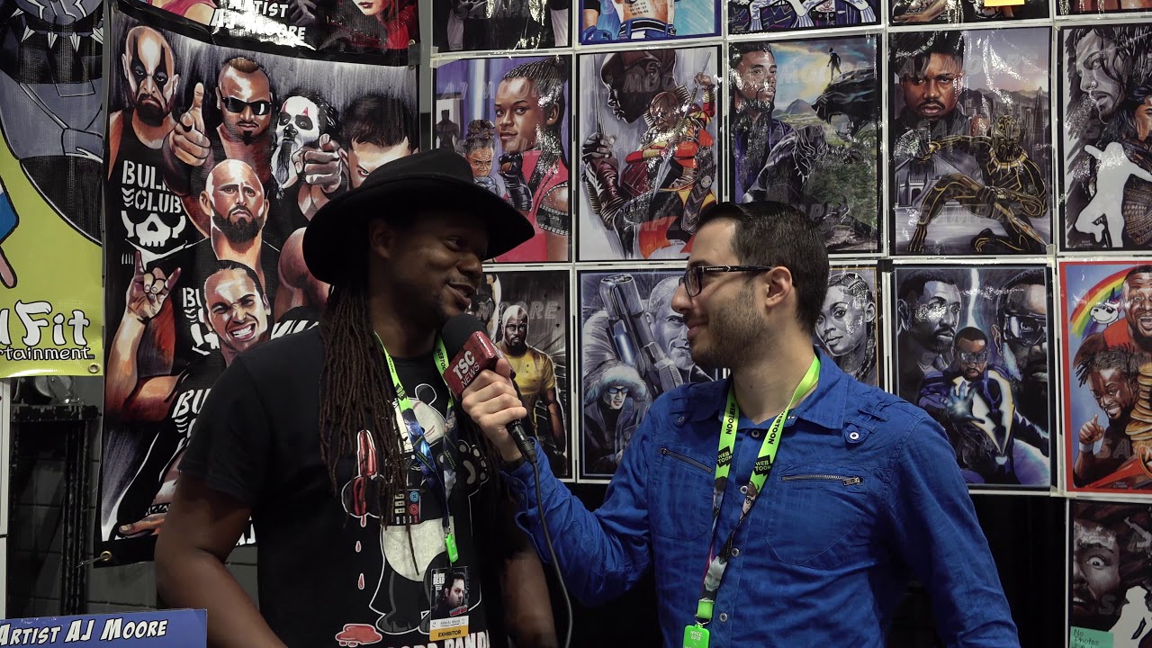 Pro Wrestling Artist AJ Moore is All In at NYCC | TSC News