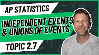 AP Statistics Topic 2.7 Independent Events and Unions of Events | Lesson + Notes + Practice