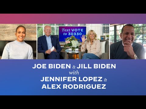 @JenniferLopez &amp; Alex Rodriguez Endorse Joe Biden for President 2020