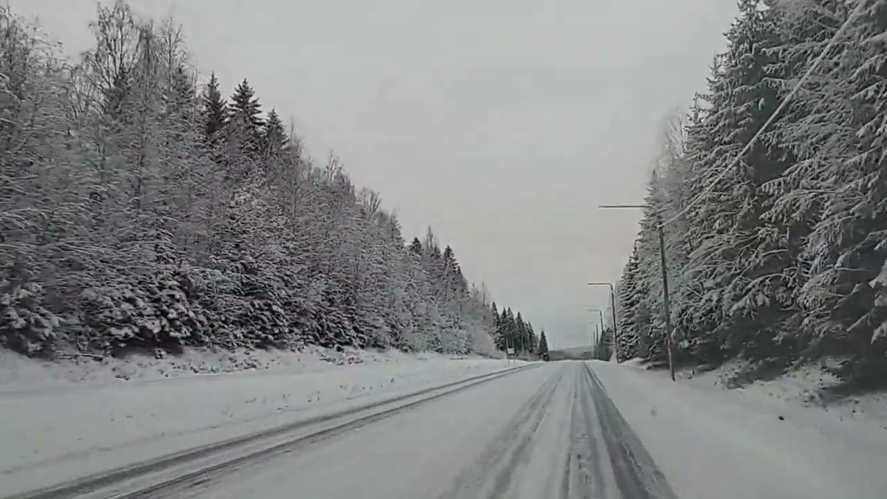 Long drive in heavy snowfall to Kuopio || travel memory || Beautiful moments|| life in Finland