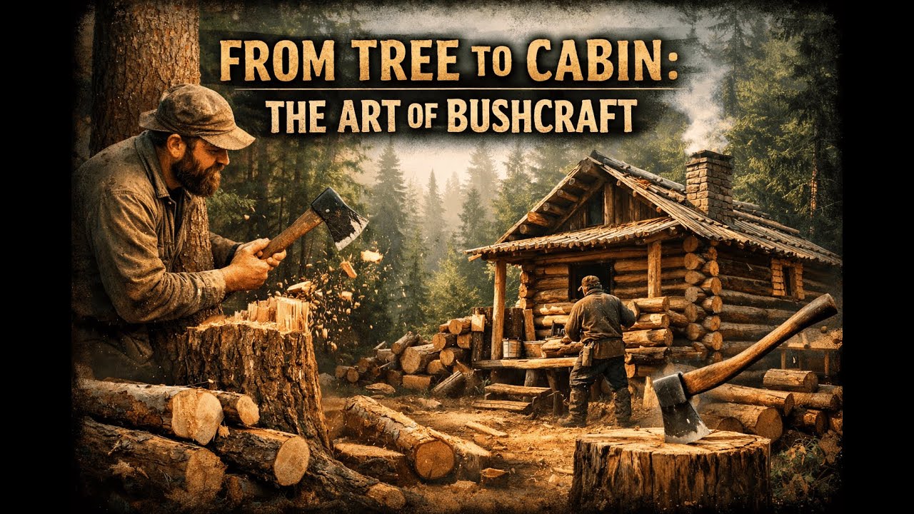FROM TREE TO CABIN : THE ART OF  BUSHCRAFT || Wildwood Homes
