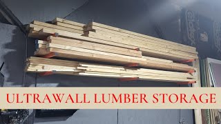 Up Your Storage Game With The Ultrawall Wall Mount Lumber Rack! #ultrawall #lumberrack #woodshop