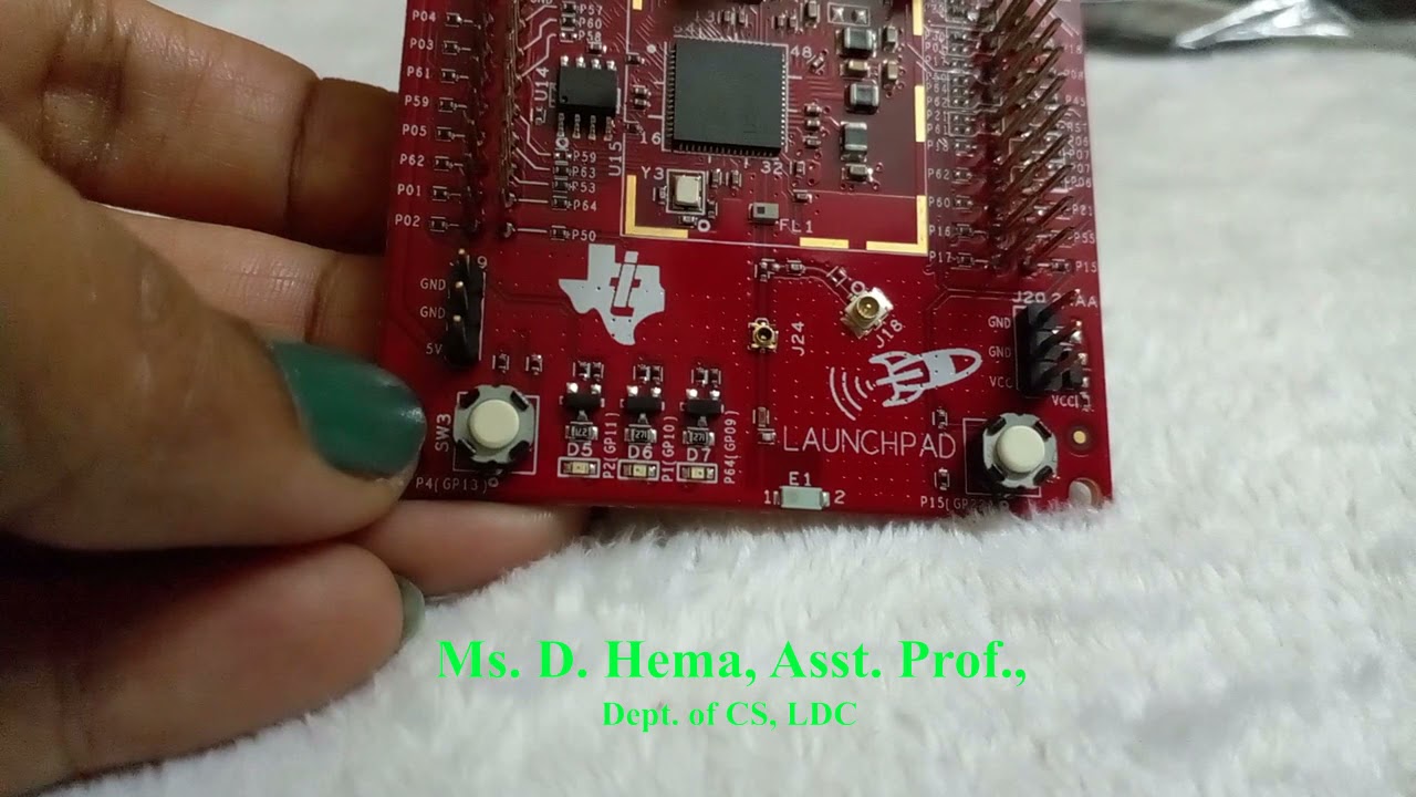 TI's Simplelink Wi-Fi CC3200 Launchpad Pins & Components - YouTube