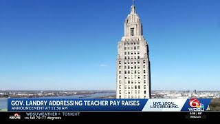 Gov. Jeff Landry to announce plan for teacher salary hike