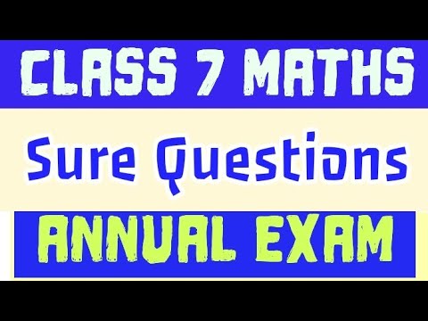 Class 7 maths annual exam question paper 2023 #annualexamination2023 # ...