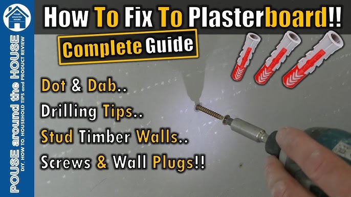 Plasterboard plugs ​🖼️​ How to attach them in plaster lamination ‍ ​  Bricomania ​​ 