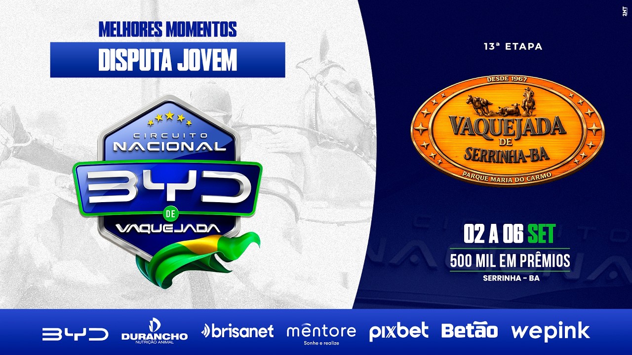 MELHORES MOMENTOS DISPUTA JOVEM - PARQUE MARIA DO CARMO SERRINHA/BA - C N BYD 2026