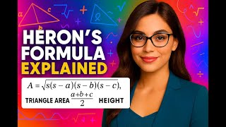 Heron’s Formula Explained | A = √[s(s–a)(s–b)(s–c)] | Triangle Area Without Height | Limitless Math
