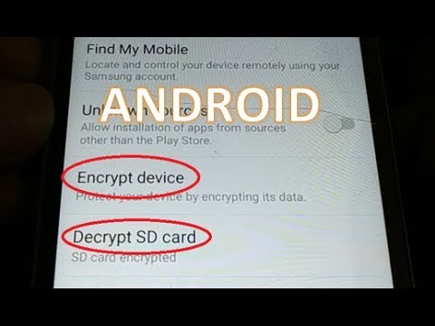 how to Encrypt and Decrypt SD Card and smart phone Data (Protect your Smartphone)