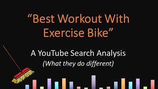 Rank in YT Search 'Best Workout With A Exercise Bike' A Data Analysis -  How they do it.