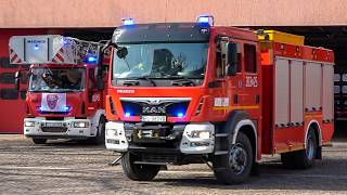 Łódź Fire Response - Polish Fire Trucks Responding From 3 Fire Stations To Various Emergencies
