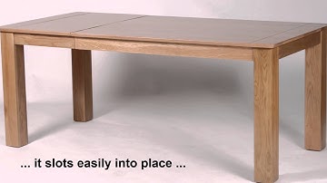 Utah Oak Extending Dining Table, 1400mm extends to 1850mm