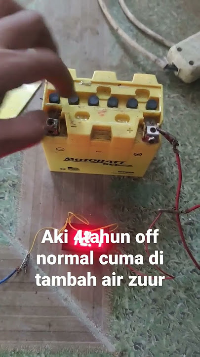 accu/aki motobatt serfis tambah air zuur