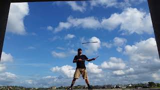 Devil stick flow at the lake