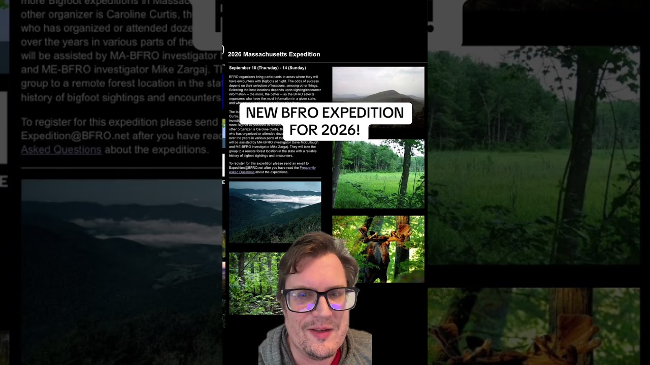 New BFRO expedition announcement for 2026 #fyp #bigfoot #publishtoall