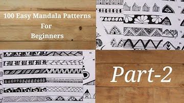100 Easy Mandala Patterns For Beginners।। Part-2।।
