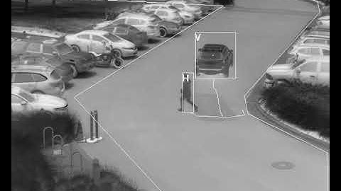 Example of the Teledyne FLIR Thermal Camera Capabilities: Vehicle and Person Detection in a car park
