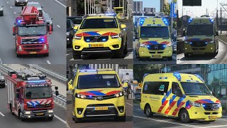 Verschillende hulpdiensten met spoed in Zuid Holland en Zeeland