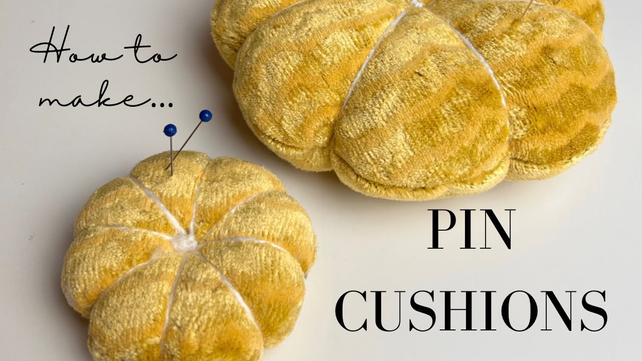 HOW TO MAKE A PIN CUSHION SEW AN EASY FLOWER PIN CUSHION YouTube