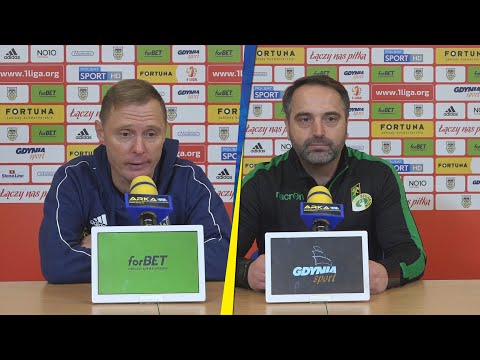 Arka Gdynia - GKS Bełchatów 1-2: Konferencja prasowa