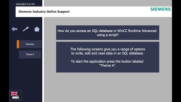 Access an SQL database in WinCC Runtime Advanced TIA Portal