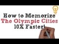 How to Memorize the 28 Olympic Cities (Video 1)