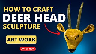 How To DIY Deer Head Craft: Creating Stunning Plaster of Paris Wall Decor