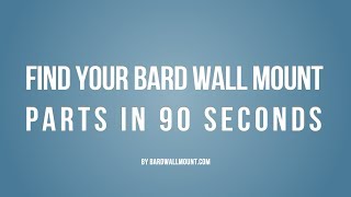 Bard Parts lookup tool - Bard Wall Mount