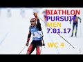 BIATHLON MEN PURSUIT 7.01.2017  World Cup 4 Oberhof (Germany)