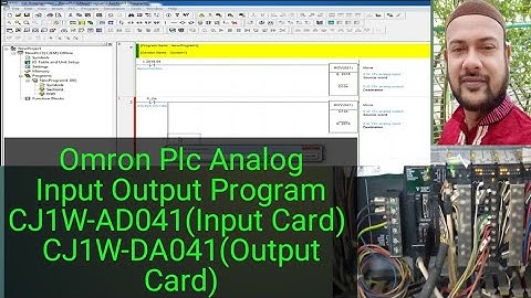 Omron Plc Analog Input Output Program CJ1W-AD041(Input Card),CJ1W-DA041(Output Card),CX-Programmer