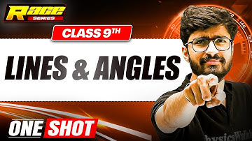 LINES & ANGLES in 1 Shot: FULL CHAPTER | Class 9th Math